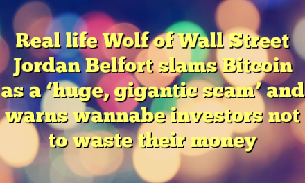 Real life Wolf of Wall Street Jordan Belfort slams Bitcoin as a ‘huge, gigantic scam’ and warns wannabe investors not to waste their money