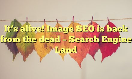 It’s alive! Image SEO is back from the dead – Search Engine Land
